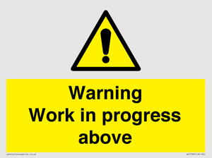 Warning Work in progress above